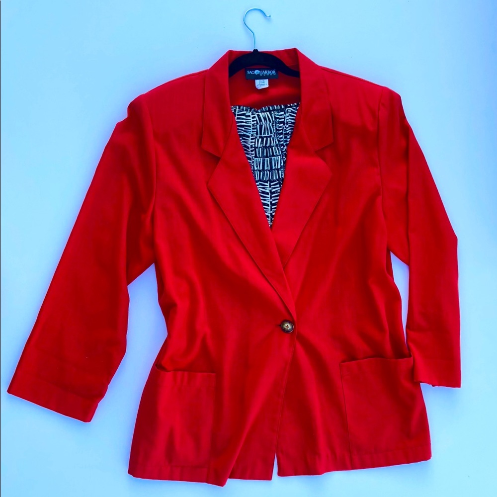 Bright Red blazer